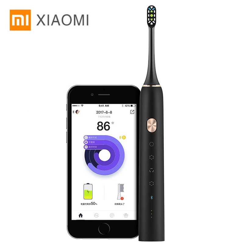Original Xiaomi Mijia Smart Electric Toothbrush Soocare X3 Soocas Upgraded Sonic Bluetooth Waterproof Wireless Charge Home APP Original Xiaomi Mijia Smart Electric Toothbrush Soocare X3 Soocas Upgraded Sonic Bluetooth Waterproof Wireless Charge Home APP