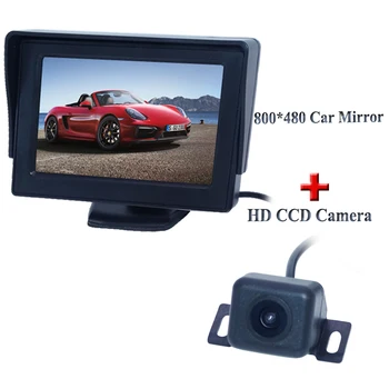 

4.3" AU new panel /800(W) X 480(H)XRGB PAL/NTSC/ 2 video signal inputs Car Sun Visor Monitor+ Rear view camera