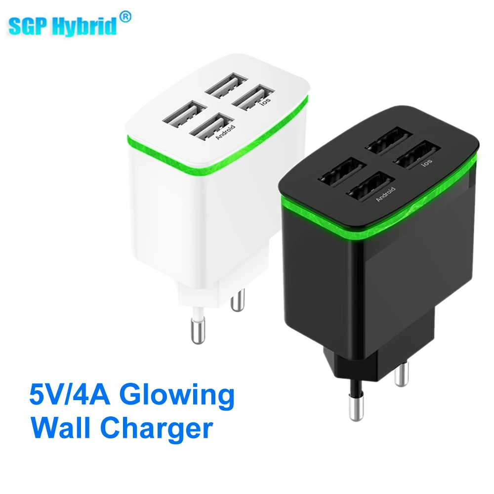 Универсальное зарядное USB устройство с умное для зарядки 4 порта несколько