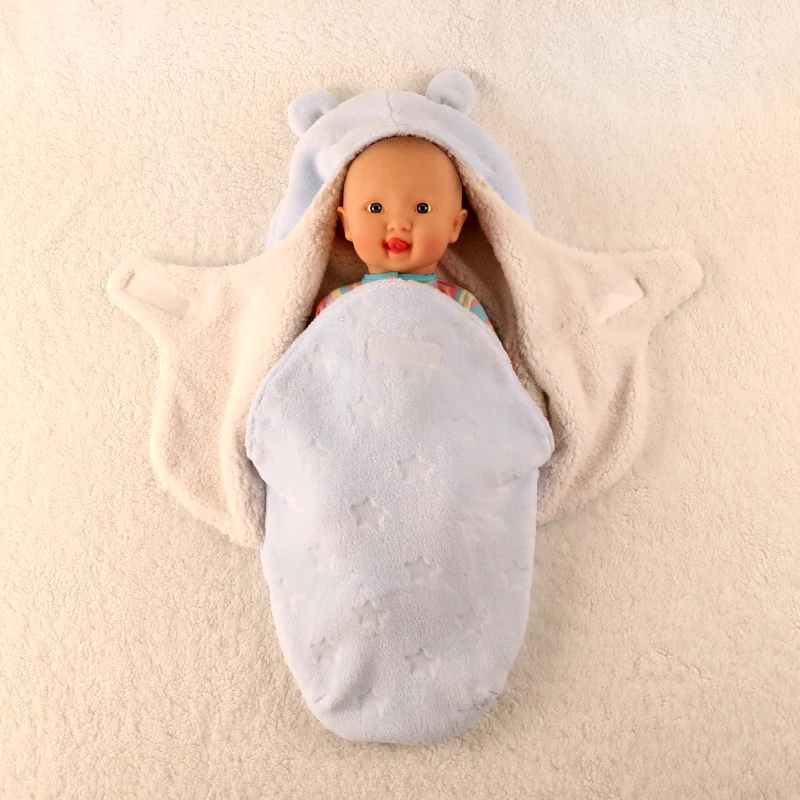 

Baby Blankets Newborn Super Soft Autumn Winter Upset Babys Package Swaddling Baby Products Swaddle Wrap Nursling Sleeping Plush