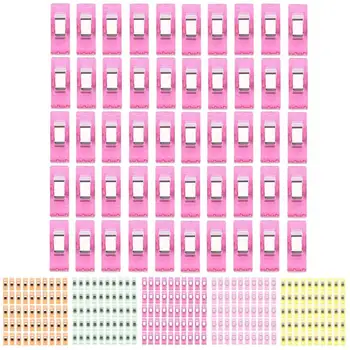 

50 PCS Clear Sewing Craft Quilt Binding Plastic Clips Clamps Pack high quality Sewing Accessories Portable #LR2
