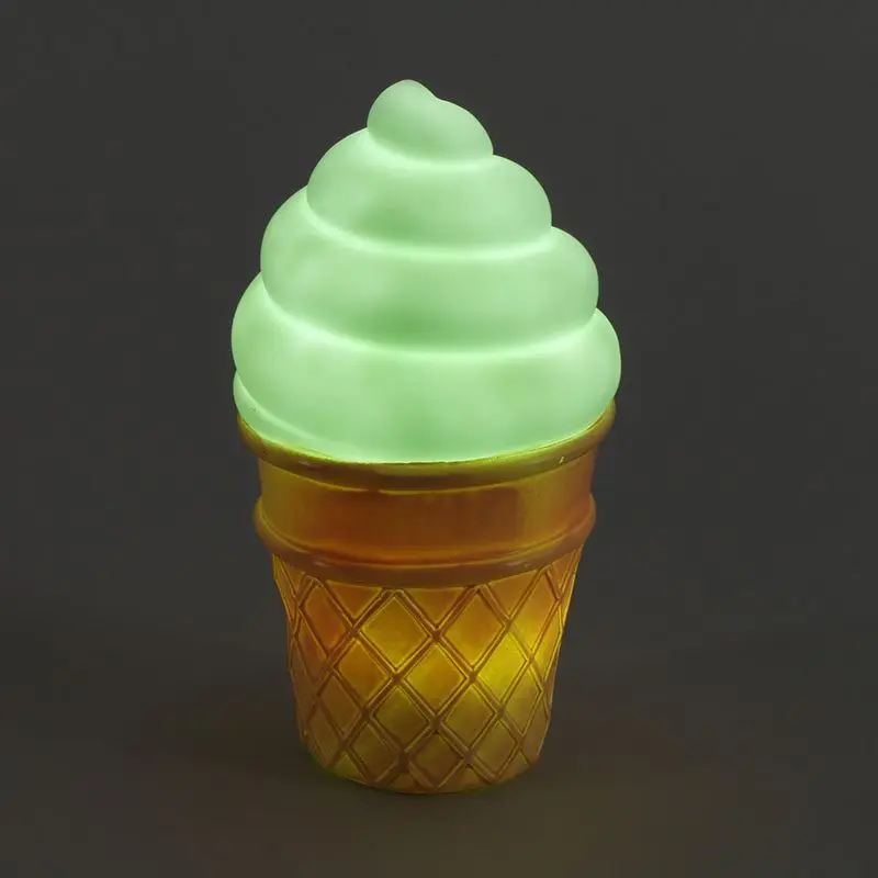 Novelty Ice Cream Shaped LED Nightlight Desk Table Light LED Night Lamp Kids Bedroom Decoration