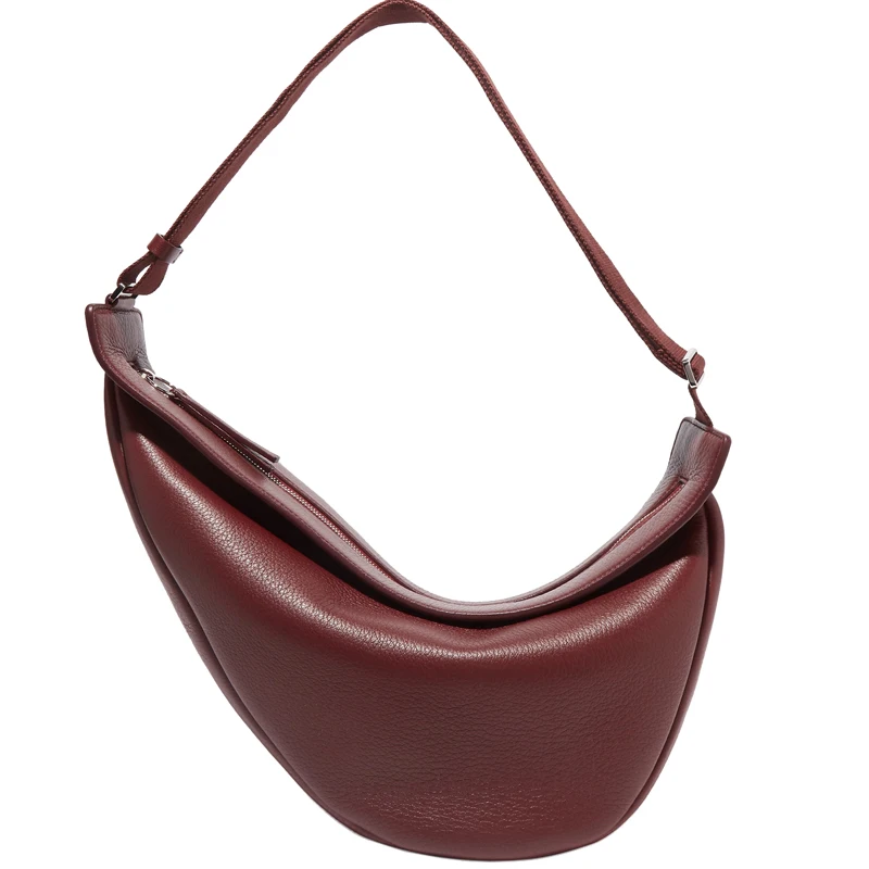 

Dumpling Bag Female Niche Designer Bag Simple 2019 New Retro Texture Shoulder Bag High Quality Solid Women Purse and Handbags