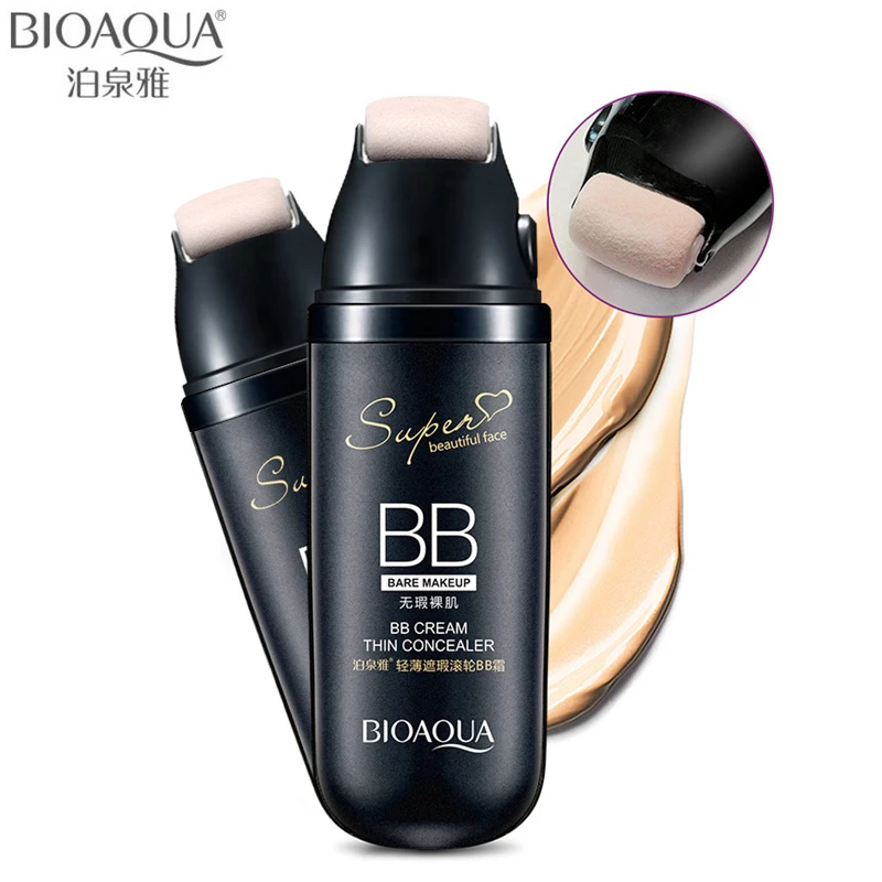 BIOAQUA Brand Scrolling Liquid Cushion BB Cream Base Makeup Concealer Flawless Moisturizer Cosmetics Face Foundation Make