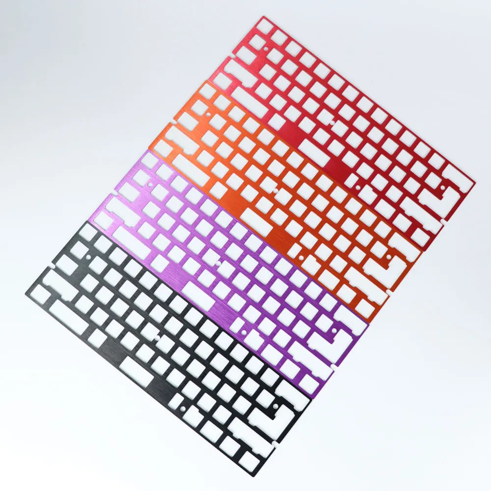 Механическая клавиатура DIY CNC 60% пластина анод алюминиевый рисунок совпадение