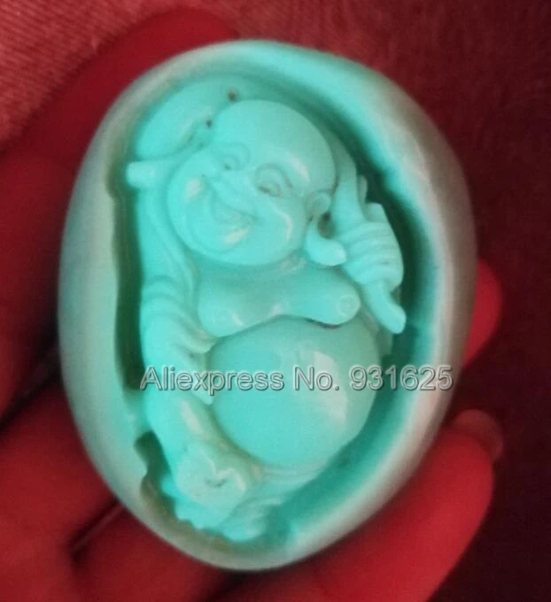 

Natural Fluorite Stone Carved RuYi Buddha Lucky Hand Pendant About 20mm Thick for Hand Playing Glow in Dark luminous stones
