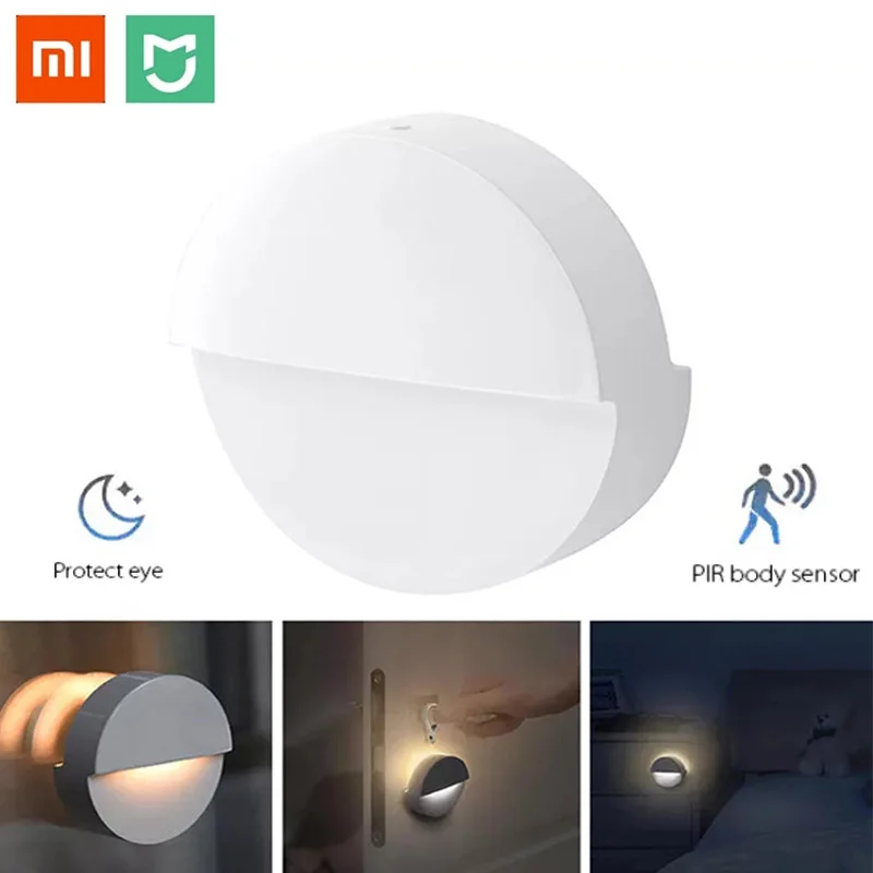 Xiaomi Mijia Bluetooth светодиодный 120 градусов PIR датчик тела умный Ночной светильник 2700K