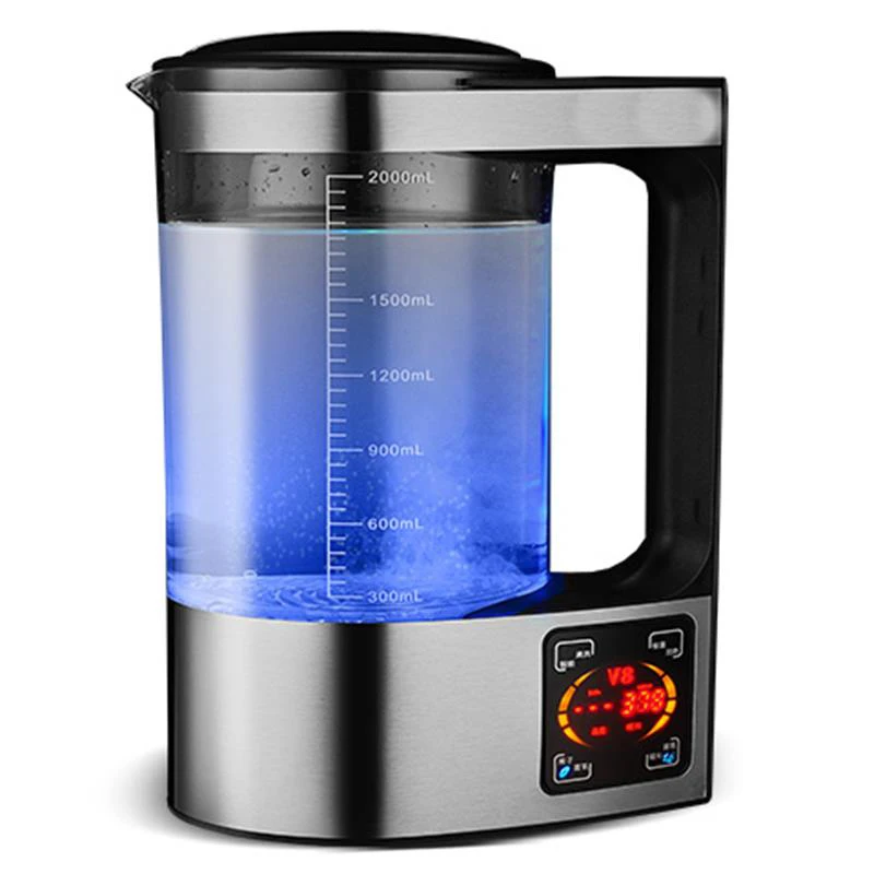 Online Hervidor de agua rico en hidrógeno eléctrico generador de agua de hidrógeno lonizador de agua alcalino taza de energía saludable 2L