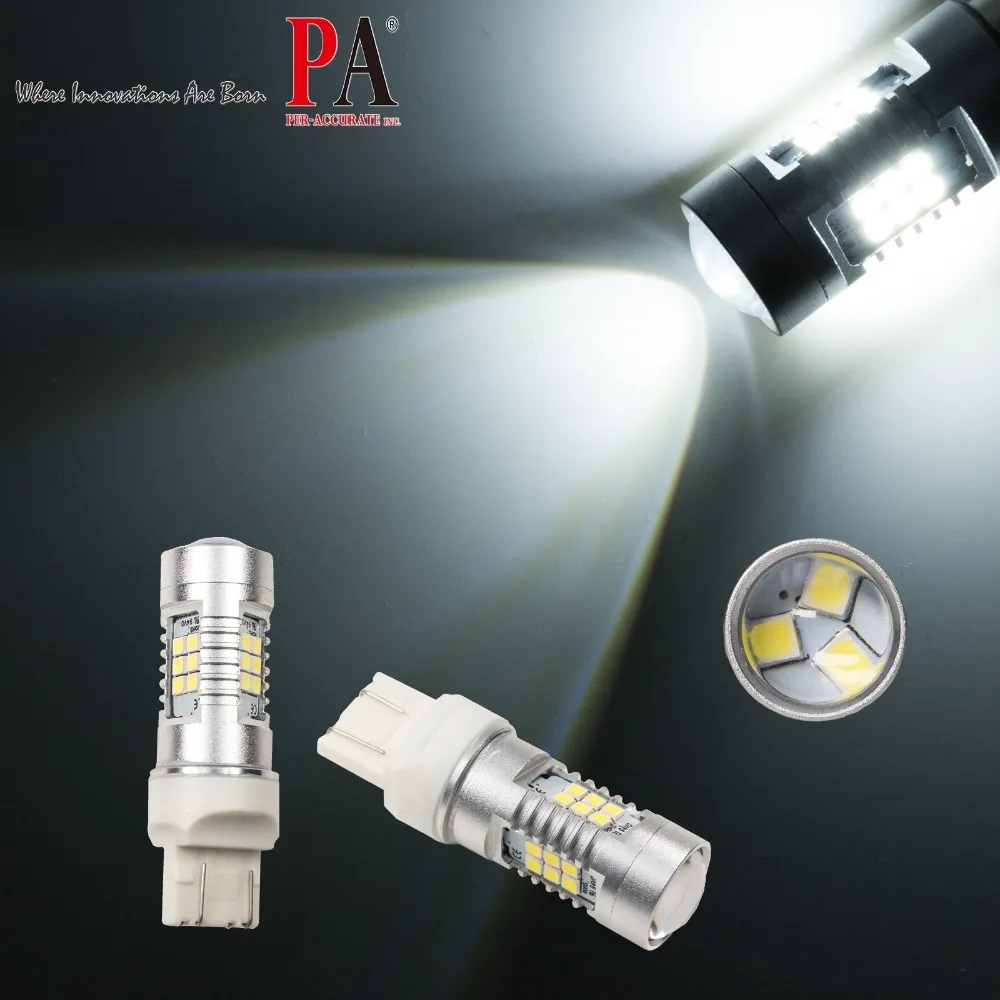 PA светодиодный x T20 7443 7440 2835 21SMD из 2 предметов Белый фонарь задний
