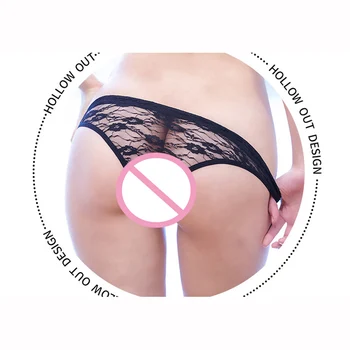 

Wetlook Low Waist Lace Transparent Panties Tangas Women Sexy Lingerie Thong Hollow Out T-back String Femme Thongs Strings Briefs