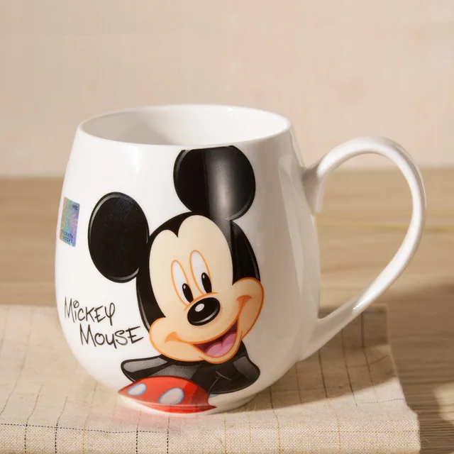 Мультяшная кружка Микки Минни керамические чашки молоко 420 мл креативная модная парная кружка кофейная чашка для воды Милая чашка для завтрака Рождественский подарок - Цвет: Mickey