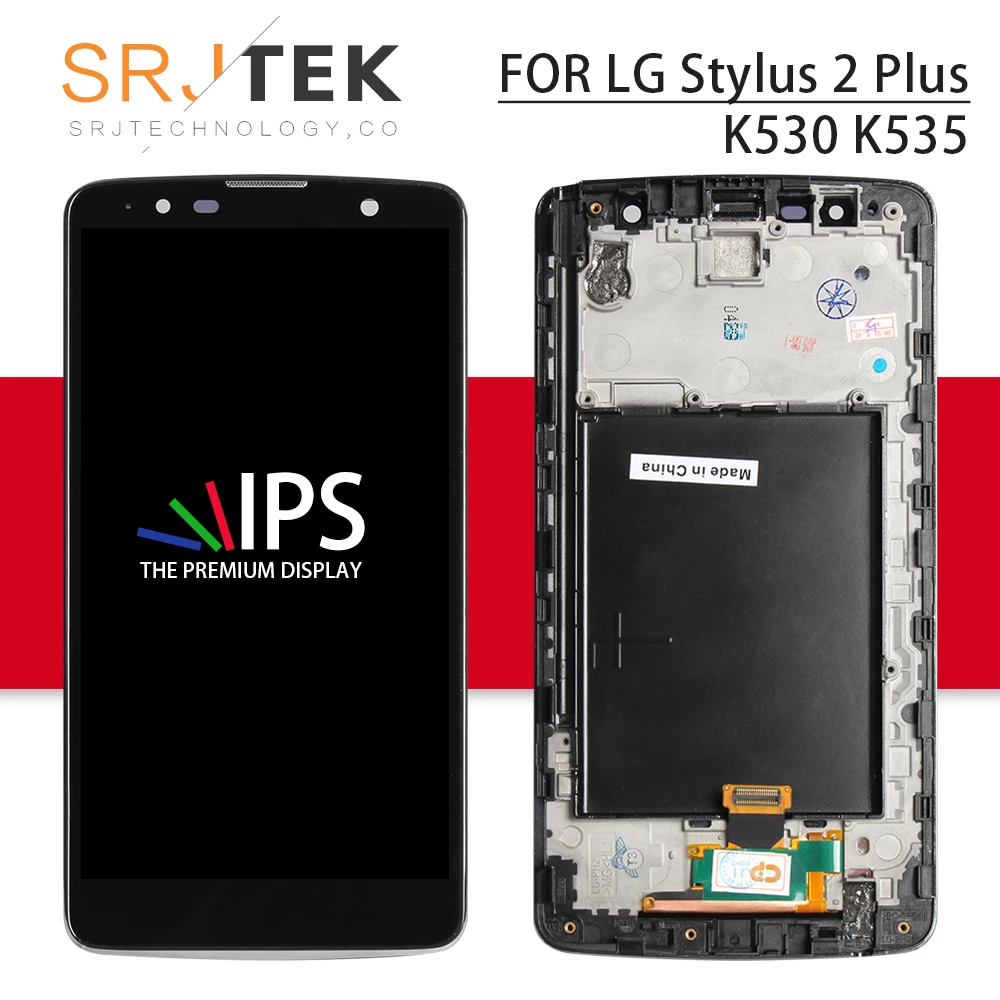 

Srjtek 5.7'' Screen For LG Stylus 2 Plus K530 LCD Touch Screen Digitizer Assembly Frame For LG K530F Display K535 Matrix Parts