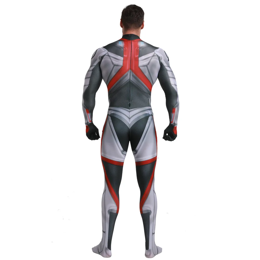 Hot Sale Avengers Endgame Quantum Realm Cosplay Costume Superhero Captain America Zentai Bodysuit Suit Jumpsuits for Adult/Kids