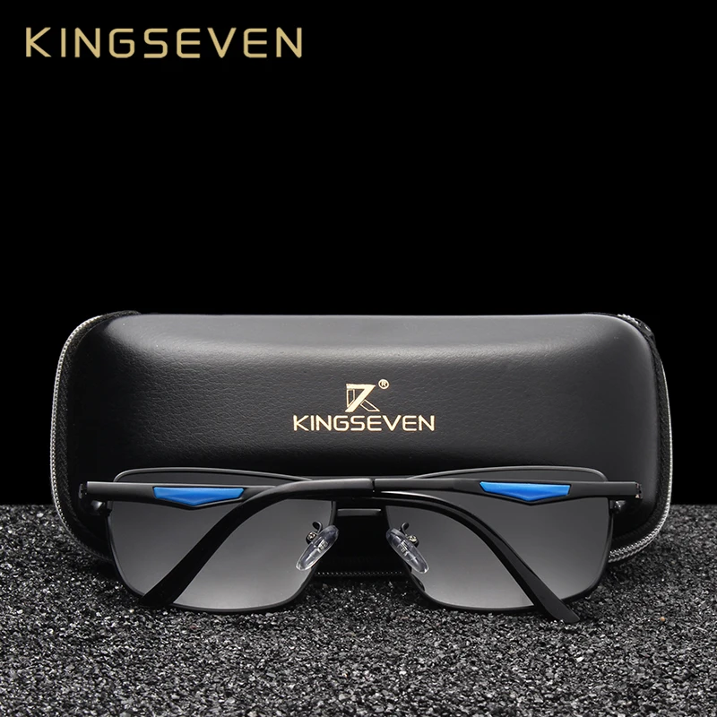 KINGSEVEN 2021 Brand Classic Square Polarized Sunglasses Men's Driving Male Sun Glasses Eyewear UV Blocking Oculos N7906