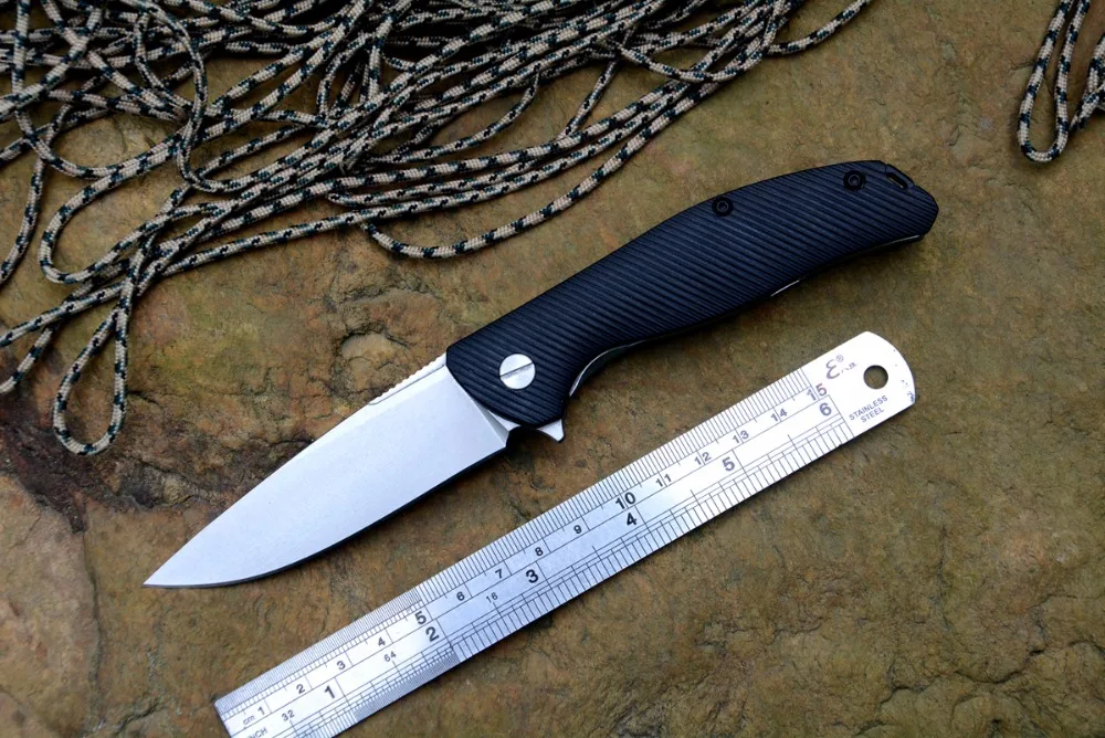 

Y-START flipper folding knife outdoor survival knife hunting camping 420 blade Zytel handle EDC tools