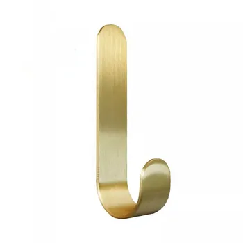 

5pcs Brass Hook Bag Hanger Key Hook bathroom Kitchen Hook Home Storage Wall Holder For Cloth Cap Free Shipping