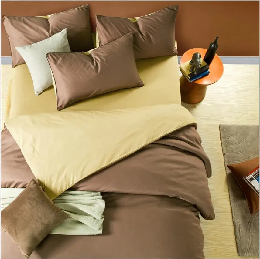 

Solid Color Duvet Cover Bed Sheet Pillowcase Home Decoration Bed Cover 4pcs Modern Brief Design Bedding Set Twin Queen King Size