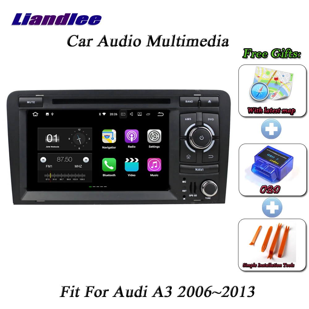 Excellent Liandlee Car Android System For Audi A3 / 8P 2006~2013 Radio CD DVD Player GPS Map Nav Navi Navigation BT TV Screen Multimedia 1
