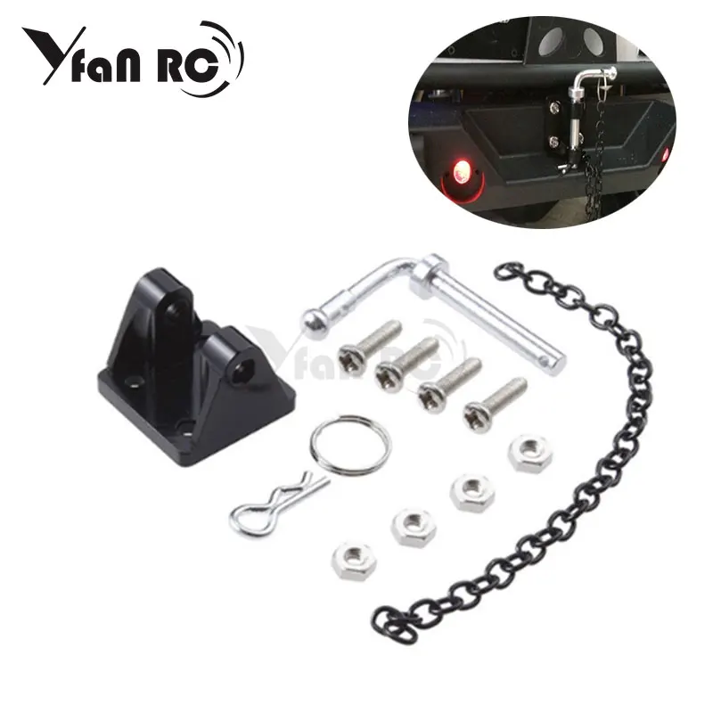 

Yfan RC 1/10 RC Metal Tow Shackle Trailer Hook Set for SCX10 90046 90047 cc01Tamiya TRX-4 Crawler Free Shipping