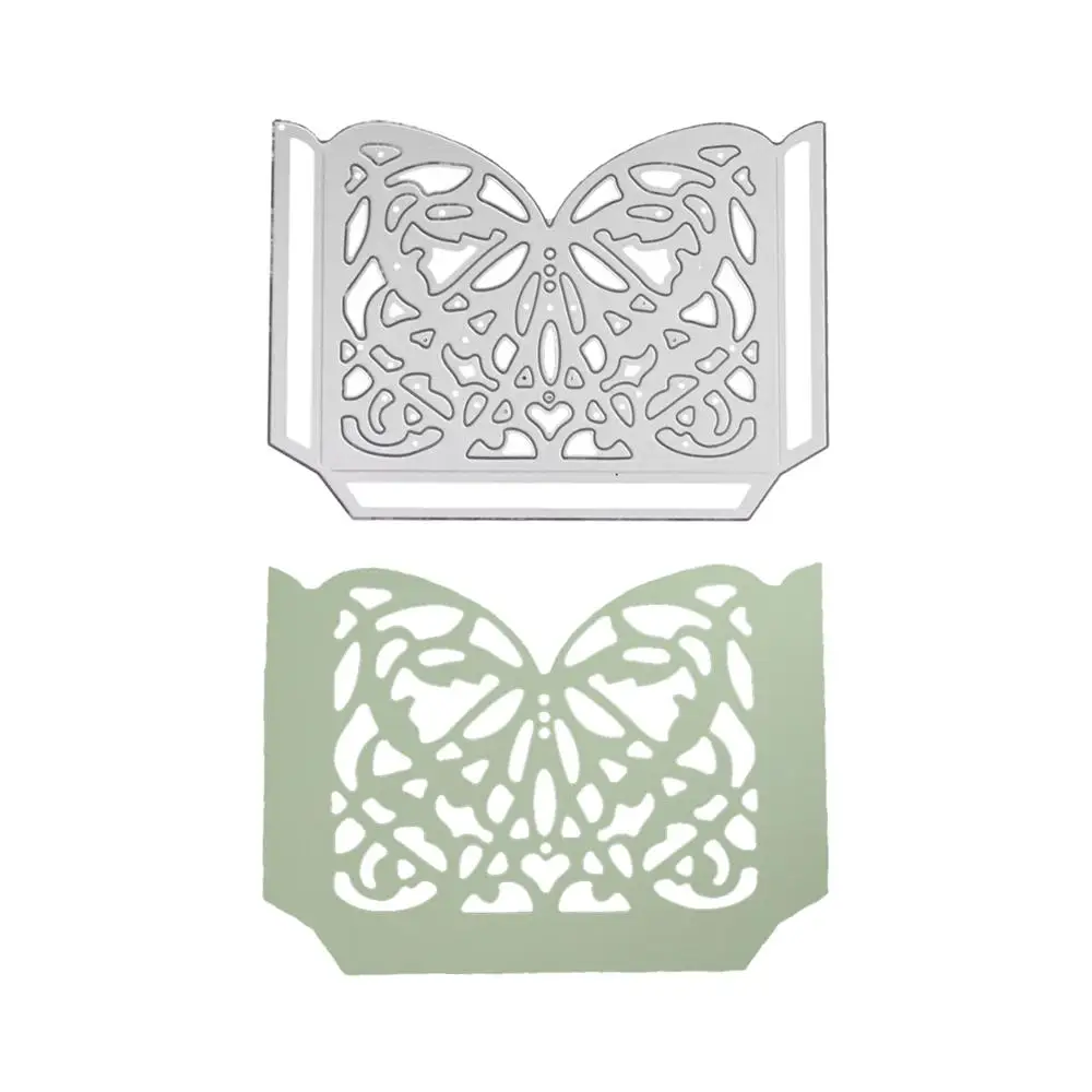 

New Butterfly Frame Top Metal Cutting Dies and Stamps for DIY Scrapbooking Photo/Album Decorative Embossing Paper Card Stencils