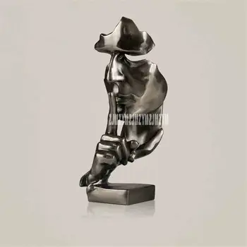 

TKD813 Abstract Quiet Male Sculpture Handmade Copper and Resin Figure Statue Ornament Gift and Craft Living/Office