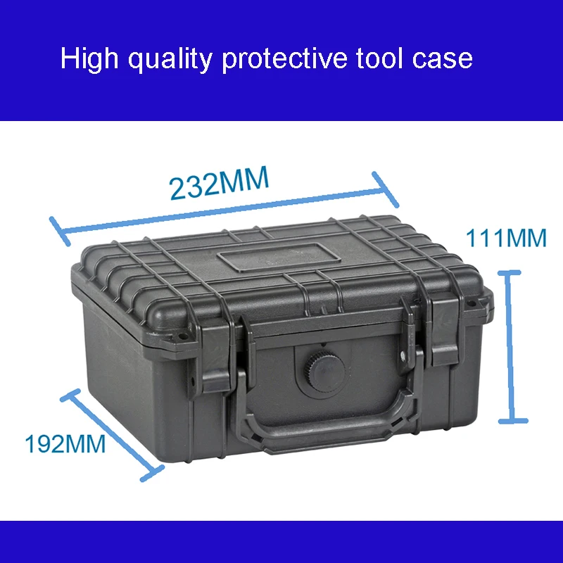 Ящик для инструментов, чемодан, ударопрочный герметичный водонепроницаемый пластиковый чехол, оборудование, ящик для камеры, метр, коробка с предварительно вырезанной пеной