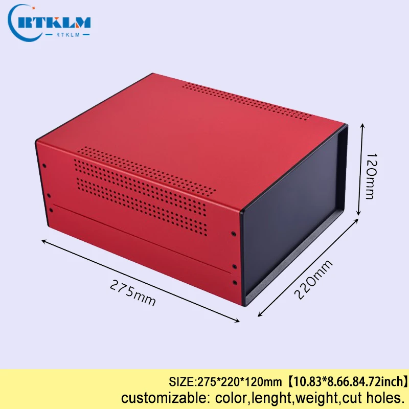 Железная распределительная коробка управления diy Железный корпус для электронного проекта промышленности проект приборная коробка выход чехол 275*220*120 мм