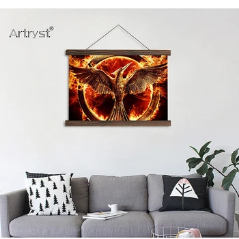 

Artryst hanging canvas painting the hunger games mockingjay movie posters for living room decoration arts free shipping SCP (86)