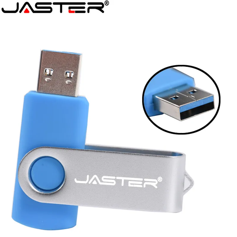 JASTER USB флеш накопитель 2 0 S303 поворотный дизайн флешки 128 ГБ 64 32 16 8 4 Гб высокое
