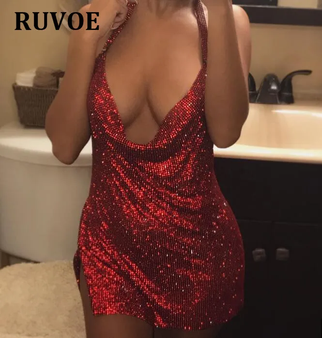 Женское мини платье с открытой спиной и V образным вырезом|mini dress|backless dressdress night club