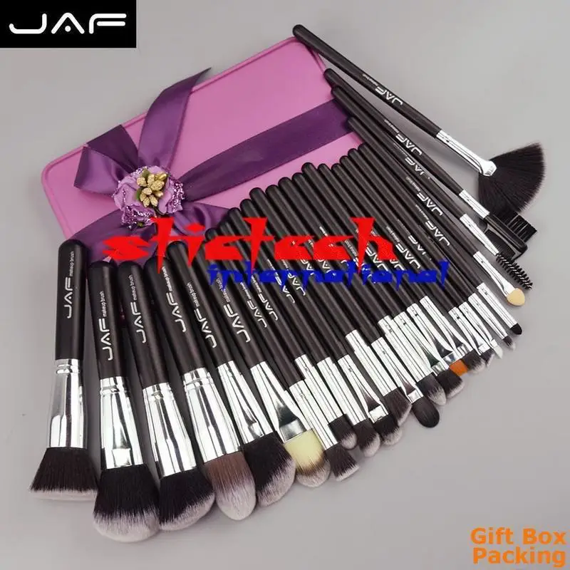 Ems или dhl 10 комплектов JAF 24 шт./компл. популярная косметика кисти подходящий подарок в металлической коробке