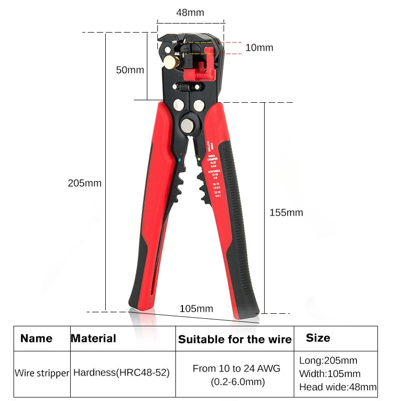 Automatic Wire Stripper Tools Professional Electrical Cable stripping