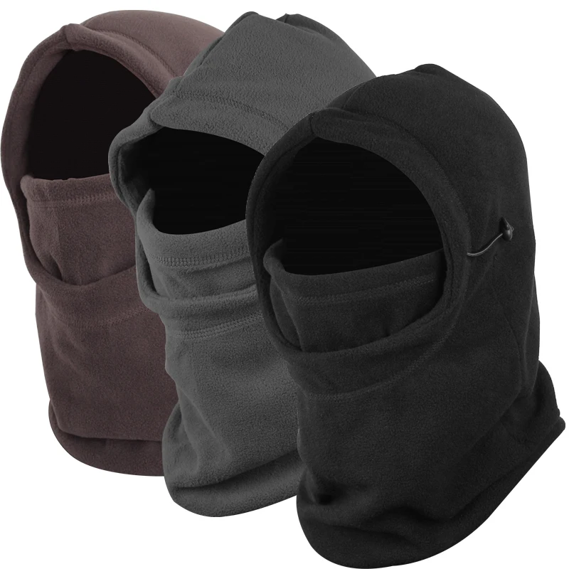 

Winter ski hat CS outdoor riding sports caps men warm Double-thick fleece hat hooded cap masked bandit mask windproof hat