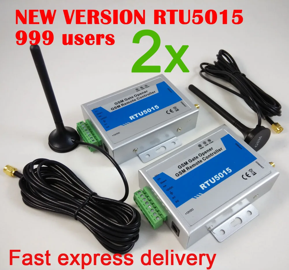 

Fast Express delivery 2 sets New version RTU5015 / RTU 5015 gsm gate opener / remote gate access opener