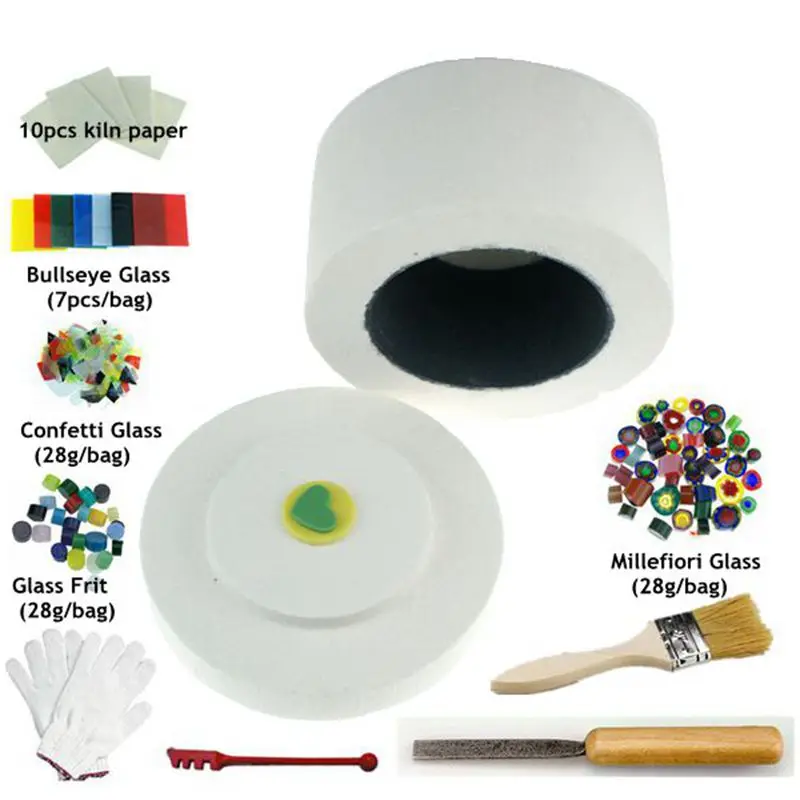 

E-Packet Fast Free Shipping Sale Professional Microwave Kiln Kit 10 Piece Set For Fusing Glass