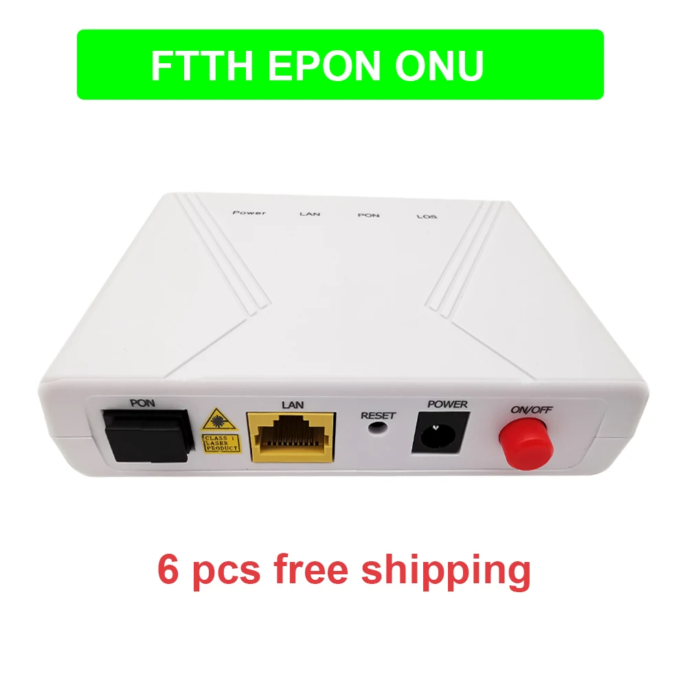 6 шт. FTTH EPON ONU Epon ZET чипсет ONT fiber to home onu 1GE1 LAN EPON ONU 1 PON порт совместим с различными платформами OLT