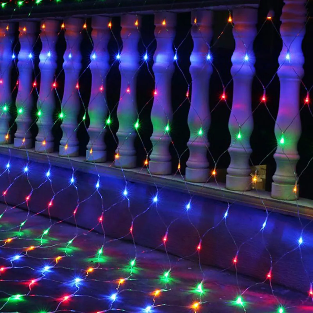 Красочный уличный Водонепроницаемый светодиодный сетчатый декоративный светильник для Рождества, свадьбы, сада, украшения дома, Прямая поставка