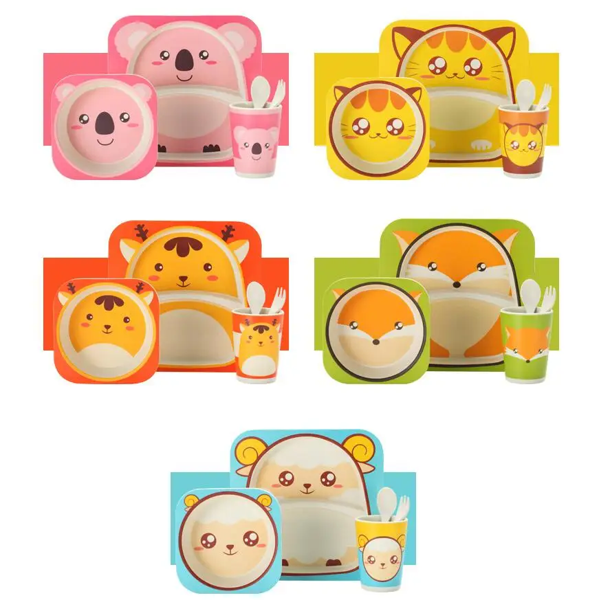 5pcs/sets Children's Tableware Cartoon Rice Baby Feeding Bowl Meal Bowl Bamboo Fiber Kids Cute Cutlery Boy Girl Gift Tableware 5pcs/sets Children's Tableware Cartoon Rice Baby Feeding Bowl Meal Bowl Bamboo Fiber Kids Cute Cutlery Boy Girl Gift Tableware