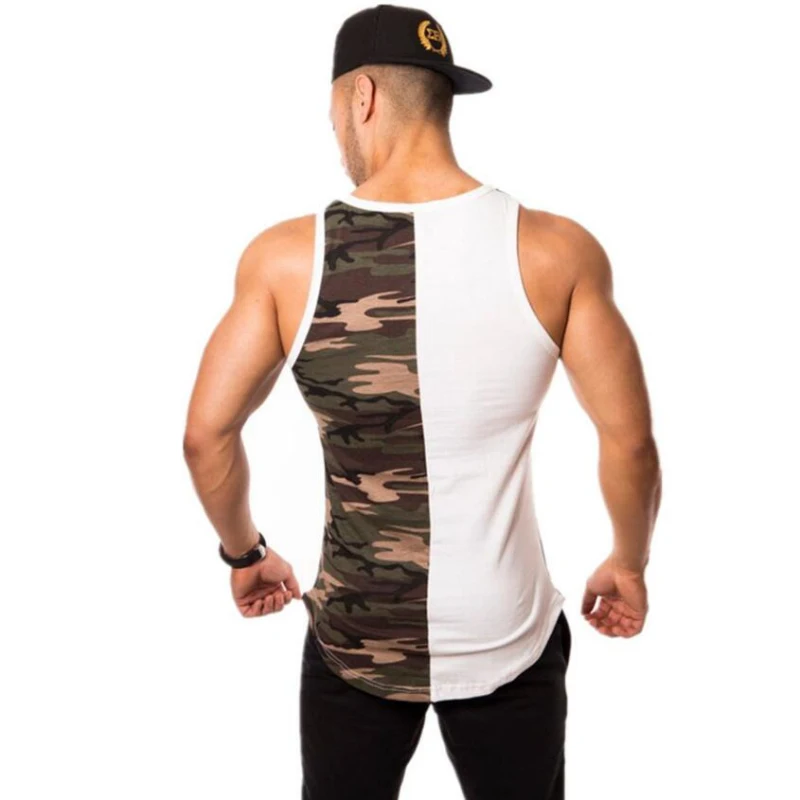 gym vest fitness sport wear men's shirt (13)