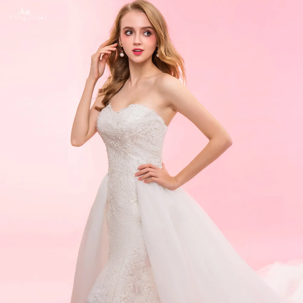 RSW1328 реальные фотографии Yiaibridal два кружева Русалка Съемная юбка свадебное платье