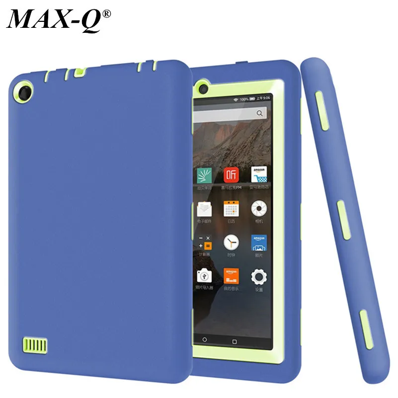 Kindle Fire 7 Case 2015 Kids Baby Safe Armor Shockproof Heavy Duty