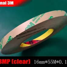 16 мм* 55 м* 0,13 мм) прозрачная Двухсторонняя клейкая лента высокая термостойкость, металлические термопрокладки тепловое соединение радиатора, 3 м 468