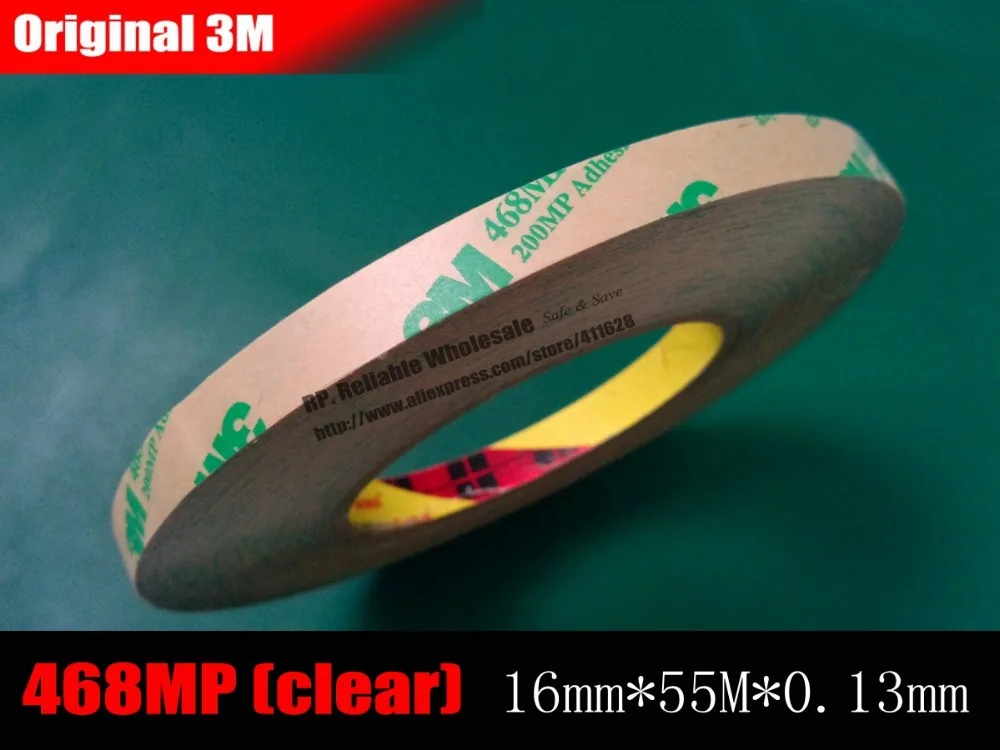 (16mm*55M*0.13mm) Clear Double Sided Sticky Tape High Temperature