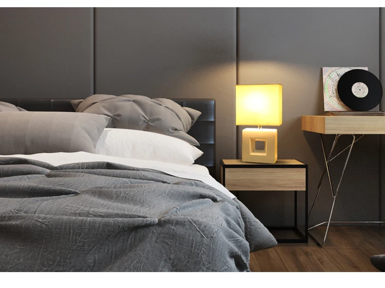 Nordic минималистский современная керамика настольная лампа прикроватная тумбочка для спальни ночник американская креативная модная