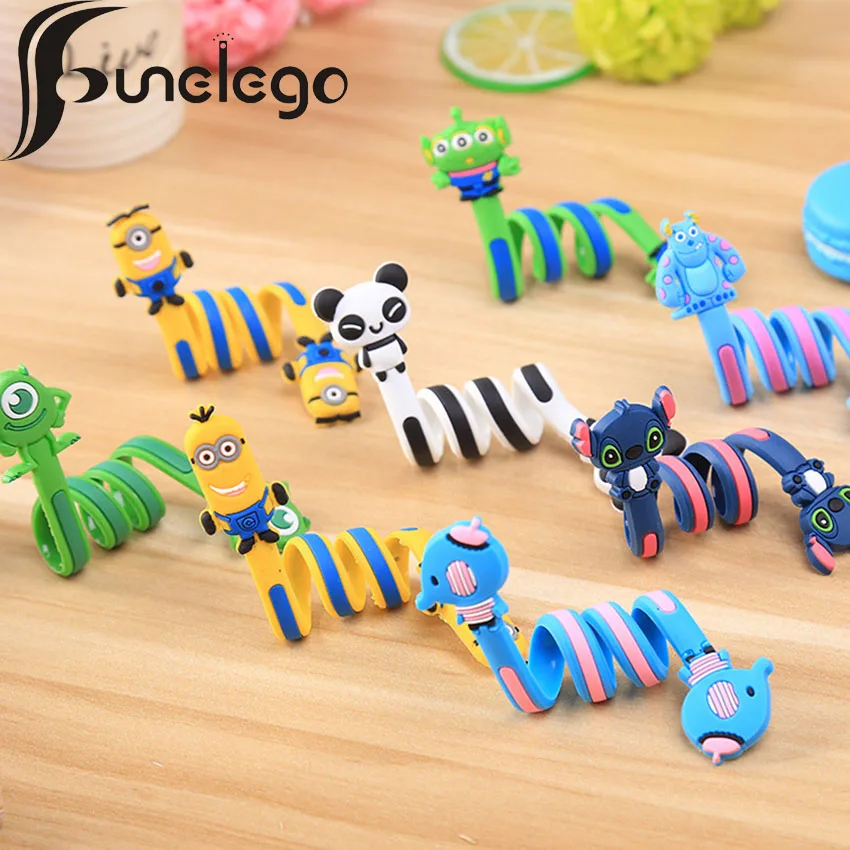 Funelego Cartoon Lovely Style D7 Earphone Wire Organizer Cord Protector For MP3 USB Data Rubber Cable Winder Management Funelego Cartoon Lovely Style D7 Earphone Wire Organizer Cord Protector For MP3 USB Data Rubber Cable Winder Management