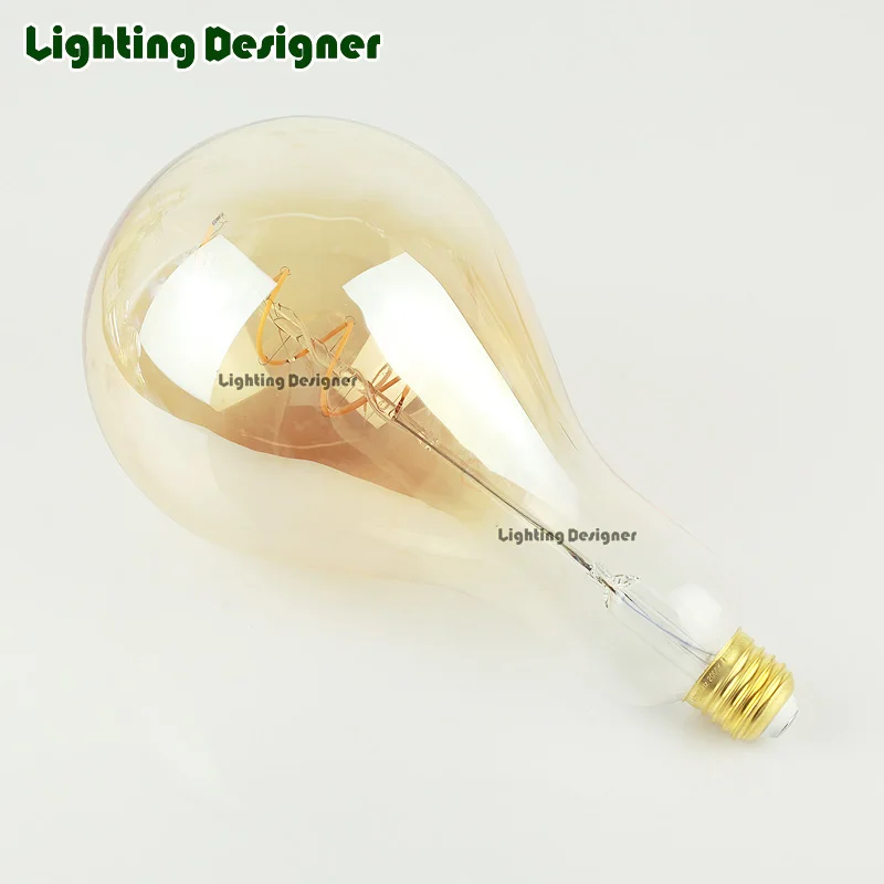 

A130 Soft LED Filament big Edison Bulb E27 Vintage led lamp decor bulb 4W 220V light bulb warmth glow replace incandescent bulb