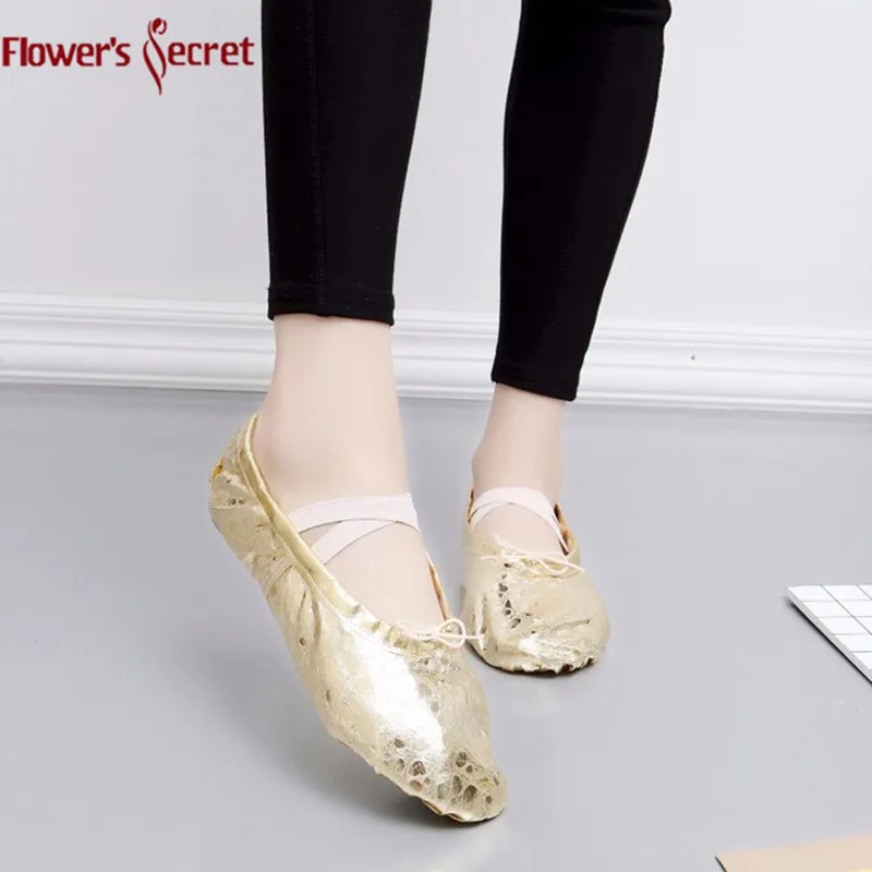 Child And Adult Ballet Point Shoes Women's Professional Ballet Dance Shoes Soft Sole Belly Dance Shoes PU Ballet Dance Shoes
