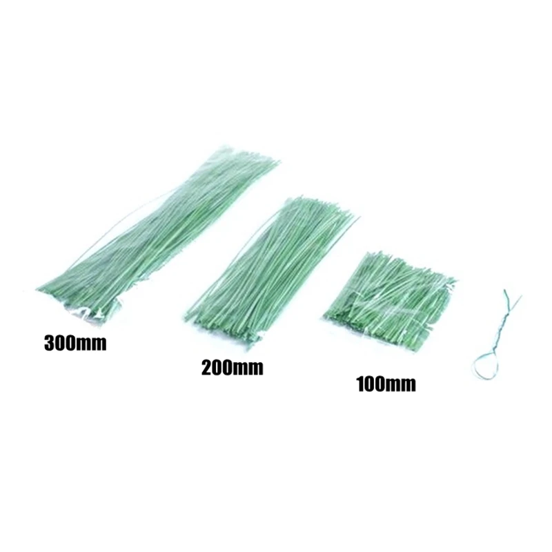 300pcs 100~300mm Gardening Plants Cable Tie Bracket Plastic Tap Bonsai Flower Vine Climbing Plants Gardening Pillar Parts