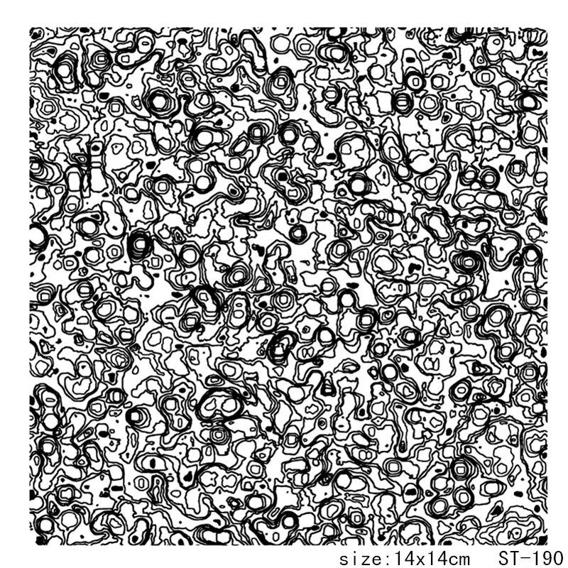 

ZhuoAng Topographic map Transparent and Clear Stamp DIY Scrapbooking Album Card Making DIY Decoration Making