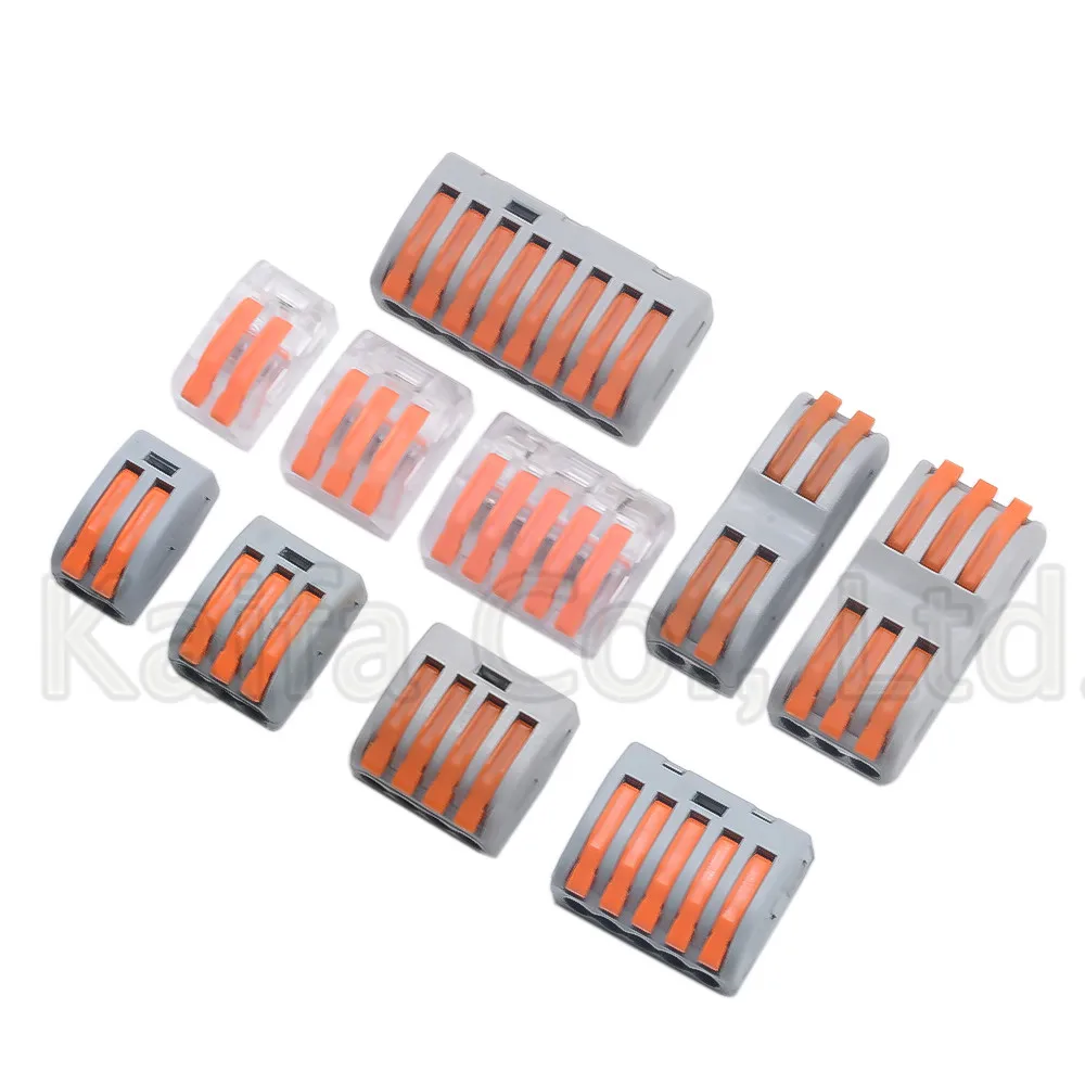 

5-100pcs/lot 222 WAGO mini fast wire Connectors,Universal Compact Wiring Connector,push-in Terminal Block